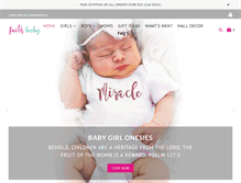 Tablet Screenshot of faithbaby.com